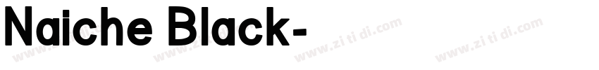 Naiche Black字体转换